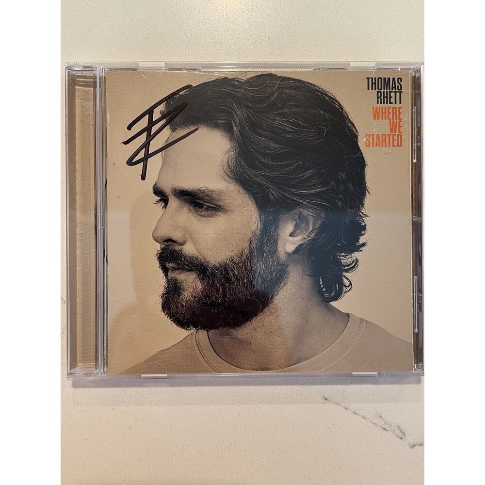 THOMAS RHETT SIGNED CD WHERE WE STARTED AUTOGRAPHED LMT.EDITION #2
